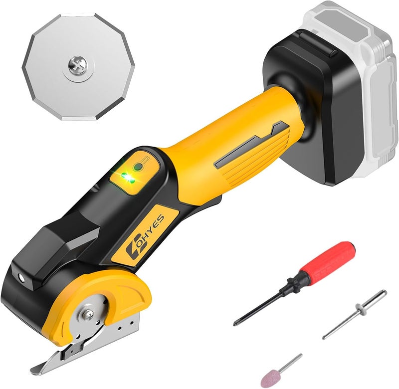 ohyes Cordless Electric Scissors Fit for DeWALT 20v Max Battery 440RPM Powerful Fabric Cutter Powerful For Cardboard Carpet Plastic(Battery not included, Added replacement blade) - Image 1